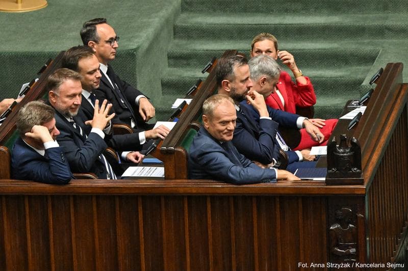 Grafika Top 5 dnia Wirtualnego Sejmu o najważniejszych wydarzeniach politycznych z weekendu 4-6 września 2026 roku.